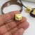 1 Matte Gold Heart Slide Beads, Bracelet, Ring, Necklace Making Supplies