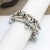 Silver Wrap Bracelet Blue Crystals Charms Bracelet, Multi Layer Charm Bracelet