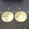 1 Gold Round Disc Charms Pendant