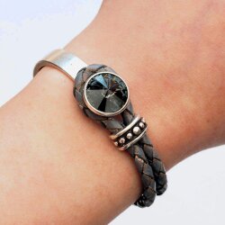 Half Cuff Bracelets setting for 14 mm Rivoli Swarovski Crystals