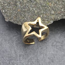 Fallender Stern Ring Gold Stern