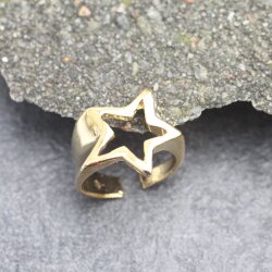 Fallender Stern Ring Gold Stern