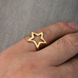 Falling Star Ring Gold