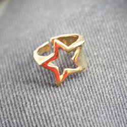 Falling Star Ring Gold