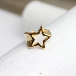 Falling Star Ring Gold