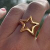 Falling Star Ring Gold