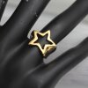 Fallender Stern Ring Gold Stern