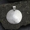 Disc Pendant - Round Silver Pendant