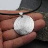 Disc Pendant - Round Silver Pendant