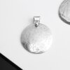 Disc Pendant - Round Silver Pendant