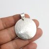 Disc Pendant - Round Silver Pendant