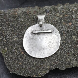 Disc Pendant - Round Silver Pendant