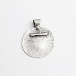 Disc Pendant - Round Silver Pendant