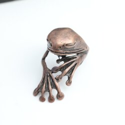 Antique Copper Frog Ring