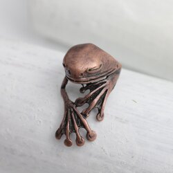 Antique Copper Frog Ring
