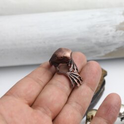 Antique Copper Frog Ring