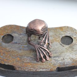 Antique Copper Frog Ring