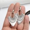 Antique Silver Ethnic Style Drop Earrings