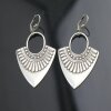 Antique Silver Ethnic Style Drop Earrings