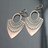 Antique Copper Ethnic Style Drop Earrings