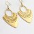 Matte Gold Ethnic Style Drop Earrings
