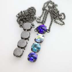 Ketten Fassung für 12 mm Rivoli Swarovski Stein