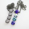 Ketten Fassung für 12 mm Rivoli Swarovski Stein Altsilber