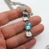 necklace setting for 12 mm Cushion Square Swarovski Crystals