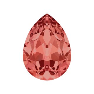 14x10 mm Pearshape Swarovski Kristall 5 Padparadscha