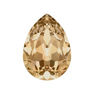 14x10 mm Pearshape Swarovski Kristall 11 Crystal Golden Shadow