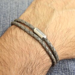 1 Edelstahl Magnetverschluss für 4 mm Bände, Schmuckverschluss, DIY Armband, Kette