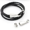 1 Stainless Steel Bracelet Clasps 8x4mm Leather Cord Clasps