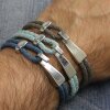 1 Stainless Steel Bracelet Clasps 8x4mm Leather Cord Clasps