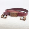 1 Antique Copper Magnetic Bracelet Clasp 21x12.5 mm Ø 10x3 mm