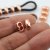 10 Rose Gold Double Barrel Sliders Bead for 4 mm Round Leather and cord