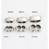 10 Rhodium Double Barrel Sliders Bead for 4 mm Round Leather and cord