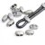 10 Metall Schiebeperlen11x5 mm Lochung 4 mm, dunkel Silber
