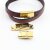 1 Gold Stainless Steel Leather Cord Clasps 25x14 mm Ø 10x3 mm