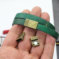 1 Antique Brass Magnetic Bracelet Clasp 21x12.5 mm...