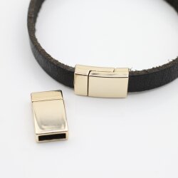 1 Magnetverschluss für Armband 21x12.5 mm Ø 10x3 mm gold