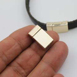 1 Magnetverschluss für Armband 21x12.5 mm Ø 10x3 mm gold