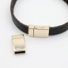 1 Gold Magnetic Bracelet Clasp 21x12.5 mm Ø 10x3 mm