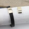 1 Gold Magnetic Bracelet Clasp 21x12.5 mm Ø 10x3 mm