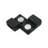 1 Matte Black Magnetic Clasps 5x2 mm Hole Jewelry Making Bracelet