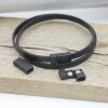 1 Matte Black Magnetic Clasps 5x2 mm Hole Jewelry Making Bracelet