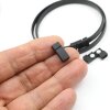 1 Matte Black Magnetic Clasps 5x2 mm Hole Jewelry Making Bracelet