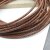 6mm Bolo Cord Round Braided Leather Strap Antique Brown 1 m