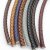 6mm Bolo Cord Round Braided Leather Strap Distressed Natural 1 m
