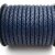 6 mm Lederband rund geflochten marineblau 1 m