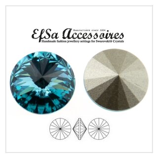14 mm Rivoli Swarovski  and Efsa Crystal